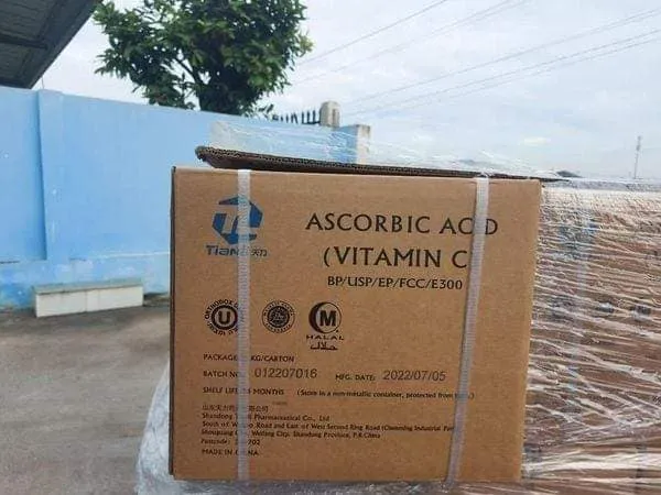 Ascorbic acid – vitamin c hàng tianly trung quốc thùng 25kg